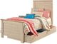 Signature Design by Ashley® Willowton 4-Piece Whitewash Full Youth Panel Storage Bed Set-1