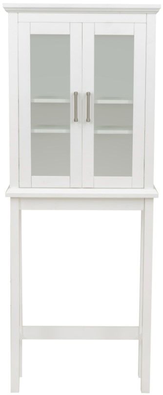 Linon Scarsdale White Space Saver Cabinet-3