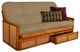 Kodiak Furniture Westport Taxi Woodsmoke/Honey Full Storage Futon with Mattress-0