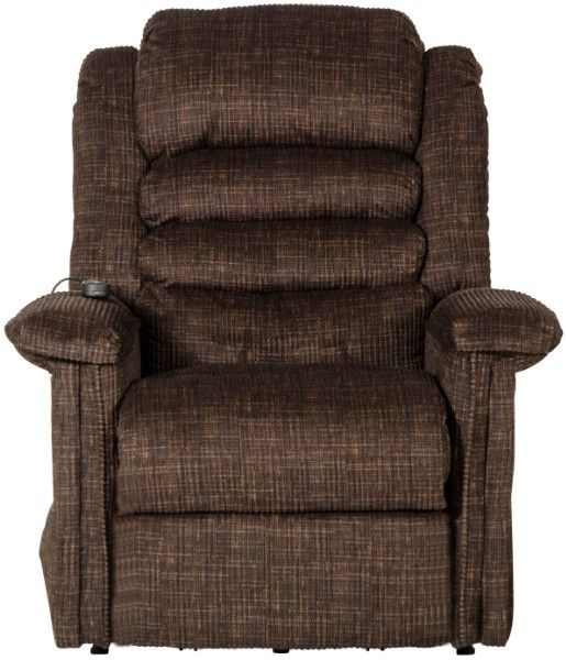 Catnapper® Soother Chocolate Power Lift Full Lay Out Chaise Recliner with Heat and Massage-3