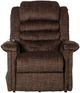 Catnapper® Soother Chocolate Power Lift Full Lay Out Chaise Recliner with Heat and Massage-3