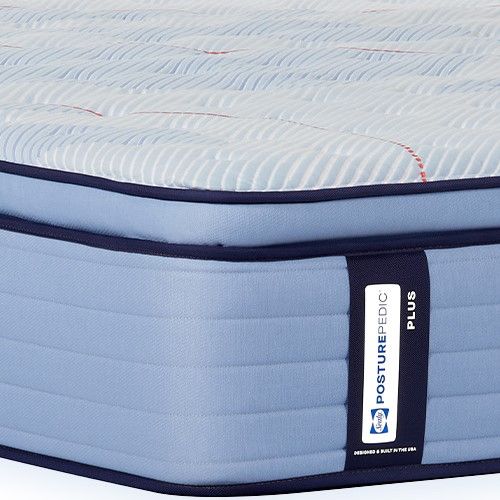 Sealy® Posturepedic® Plus Paterson II Wrapped Coil 15" Medium Euro Pillow Top King Mattress-1