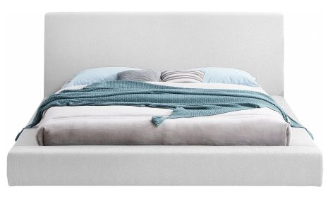 Meridian Furniture Terra White Upholstered King Panel Bed-1