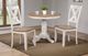 Winners Only® Prescott Brown Top Pedestal Dining Table with White Base-1