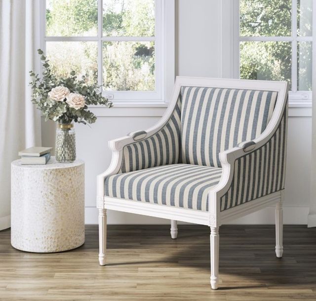 Jofran Inc. McKenna Blue Accent Chair-1