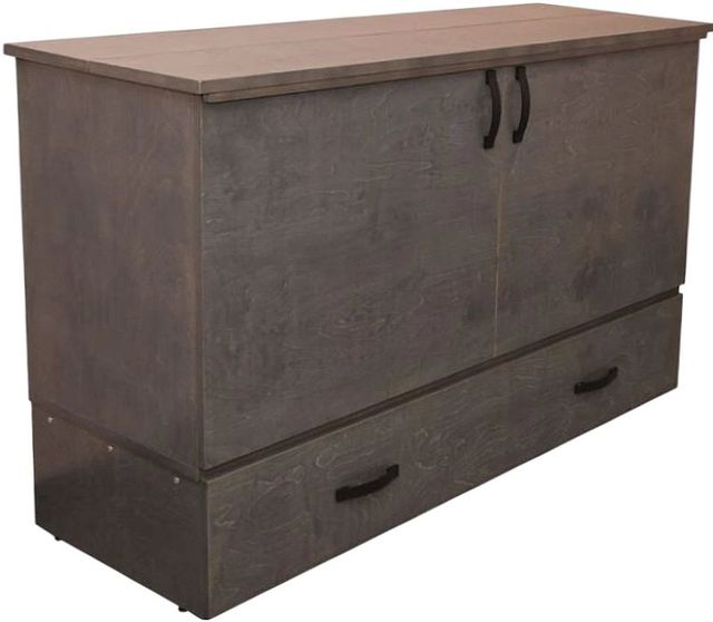 CabinetBed Inc.™ Deluxe Stanley Brown Queen Cabinet Bed-1