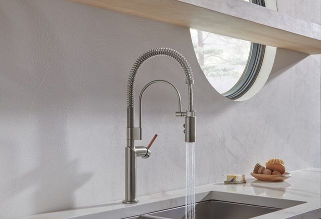 Brizo Odin® Brilliance® Luxe Steel® Semi-Professional Kitchen Faucet-3