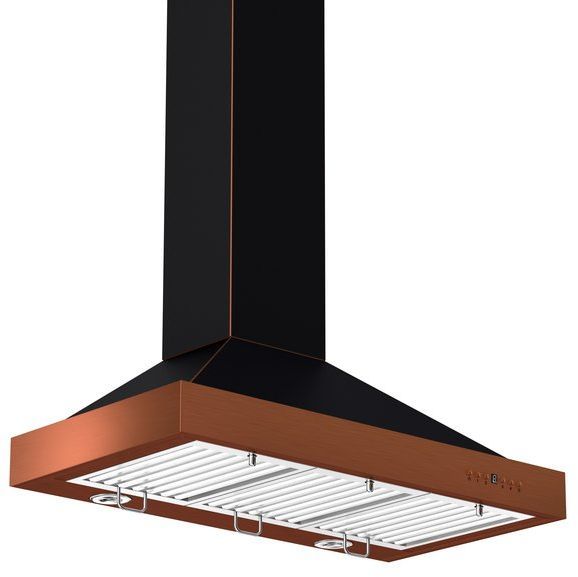 ZLINE Designer Series 36" Oil-Rubbed Bronze and Copper Wall Mount Range Hood-3
