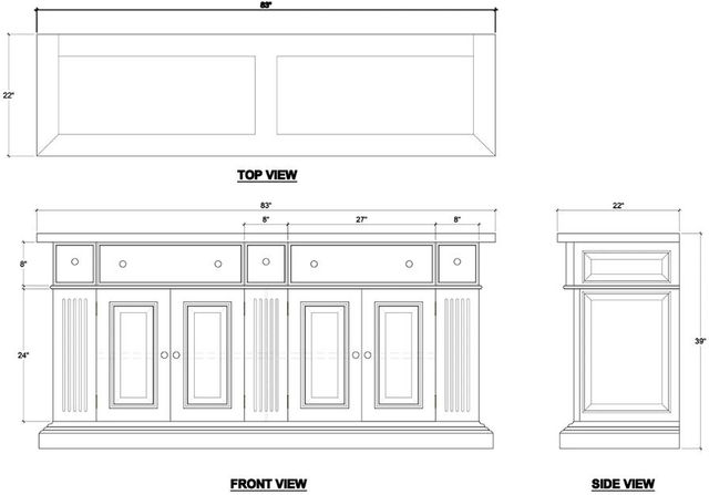 Bramble Customizable Edwardian Sideboard-1