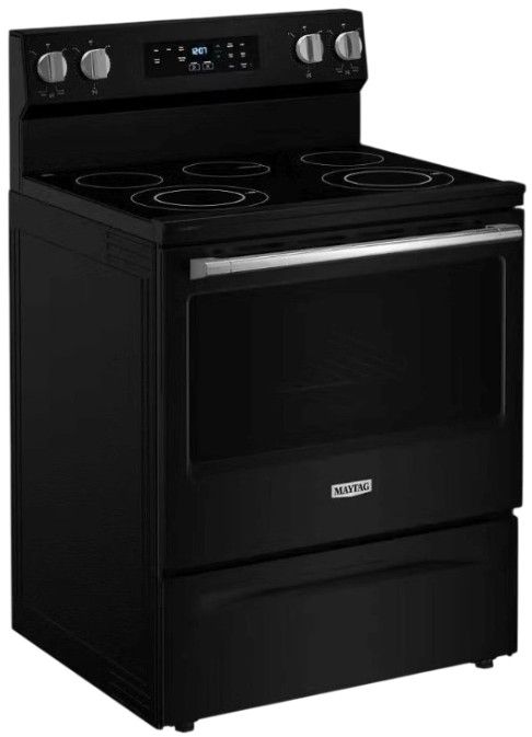 Maytag® 30" Black Freestanding Electric Range-2