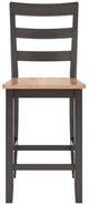 Signature Design by Ashley® Gesthaven Dark Brown/Natural Counter Stool-1