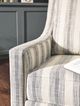 Signature Design by Ashley® Kambria Black/Ivory Swivel Glider Accent Chair-4