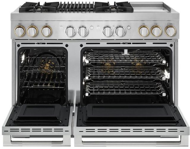 JennAir® RISE™ 48" Stainless Steel Pro Style Dual Fuel Range-1