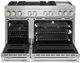 JennAir® RISE™ 48" Stainless Steel Pro Style Dual Fuel Range-1