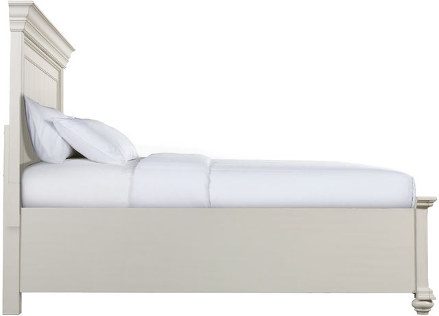 Elements International Slater Antique White Queen Platform Storage Bed-2