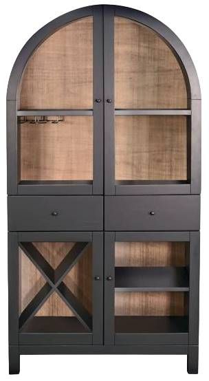 Sunny Designs™ Bar & Game Black Magic/Buckskin Wine Bar-1