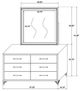Coaster® Lucia White Dresser and Mirror-4