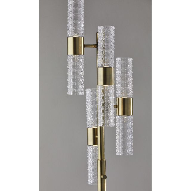 Adesso® Harriet Antique Brass Floor Lamp-1