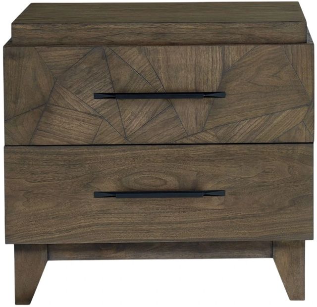 Modus Furniture Broderick Wild Oats Brown Nightstand-2