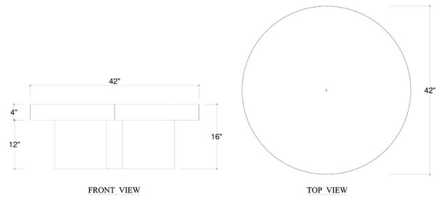 Bramble Customizable Tuscan Round Coffee Table-1