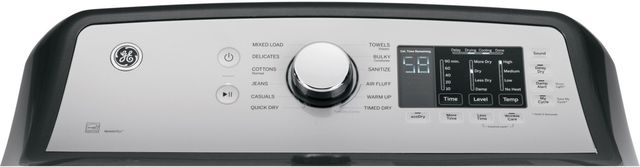 GE® 7.4 Cu. Ft. Diamond Gray Front Load Gas Dryer-3