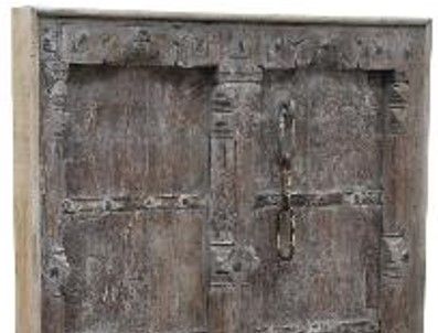 Jaipur Furniture Wdn. Old Gray Door Screen-1