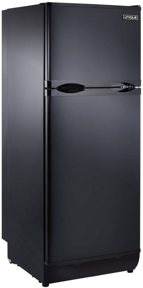 Unique® Appliances 9.7 Cu. Ft. Black Standard Depth Freestanding Liquid Propane Top Freezer Refrigerator-3
