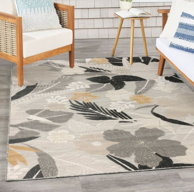 Nourison Home™ Suncoast Gray Tropical 5'x7' Area Rug-1