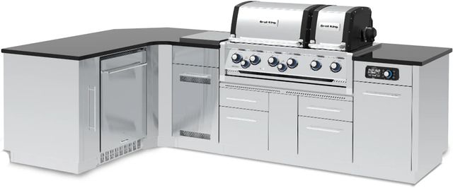 Broil King® Imperial™ QS 690iJ Stainless Steel Natural Gas Outdoor Kitchen Kit-1