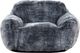 Primo™ International Sealy® Tore Rabbit Fur Blue Steel Bean Bag Chair-2