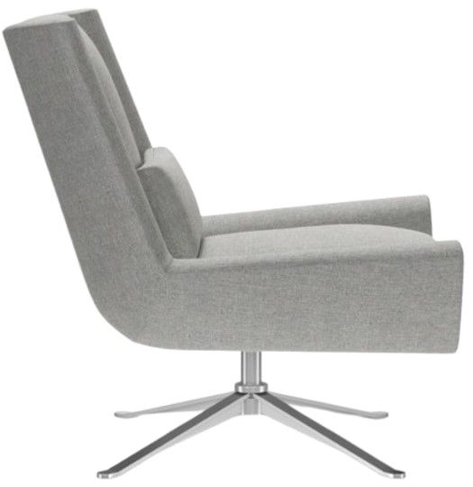 American Leather® Customizable Luke Fabric Swivel Chair-3