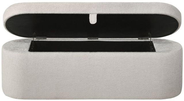Crown Mark Philipa Oatmeal Tweed Storage Bench-3