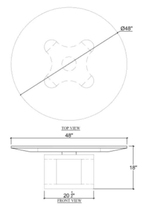 Bramble Customizable Victoria Coffee Table-2