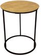 Sagebrook Home Round 2 Pieces Black and Gold Metal Side Table Set-1