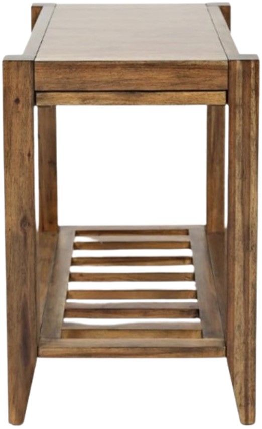 Jofran Inc. Beacon Street Brown Chairside Table-2