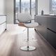 Armen Living Leland Brown/Chrome/Gray Bar Stool-2
