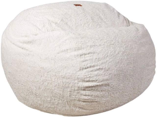CordaRoy's® Original White Faux Fur King Bean Bag Chair-0