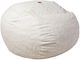 CordaRoy's® Original White Faux Fur King Bean Bag Chair-0
