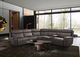 Furniture of America® Edmondus 6-Piece Dark Gray Modular Power Sectional-1