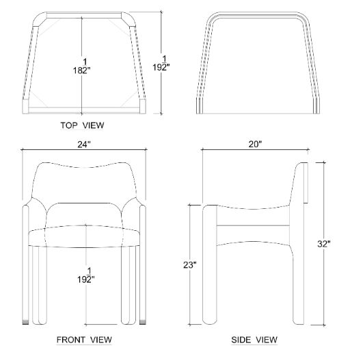 Bramble Customizable Vannes Dining Chair-1