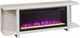 aspenhome® Latitude Brushed White 67" Open Fireplace Console-1