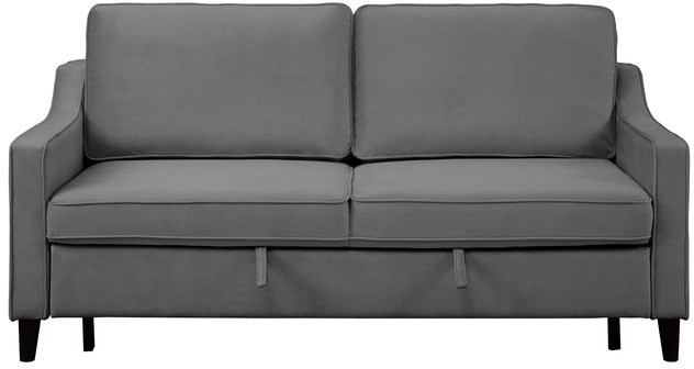 Homelegance® Adelia Dark Gray Convertible Studio Sofa with Pull-Out Bed-2