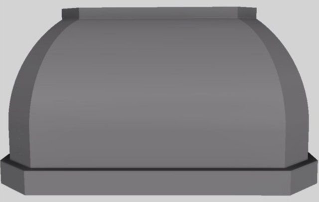 Vent-A-Hood® Designer Series 54" Gunsmoke Wall Mounted Range Hood-0