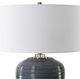 Uttermost® Moher Glossy Blue Table Lamp-2