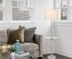 Cal® Lighting & Accessories Sturgis Chrome Floor Lamp-3