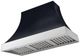 AGA Cascade 48" Gloss Black Wall Mounted Range Hood  with Polished Chrome Trim-0