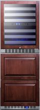Summit® 24" Panel Ready Wine Cooler and Refrigerator Drawers-0