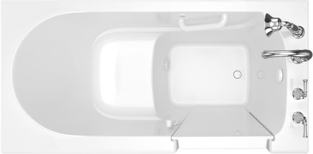 American Standard Value Series White Alcove Walk-In Soaking Bathtub-1