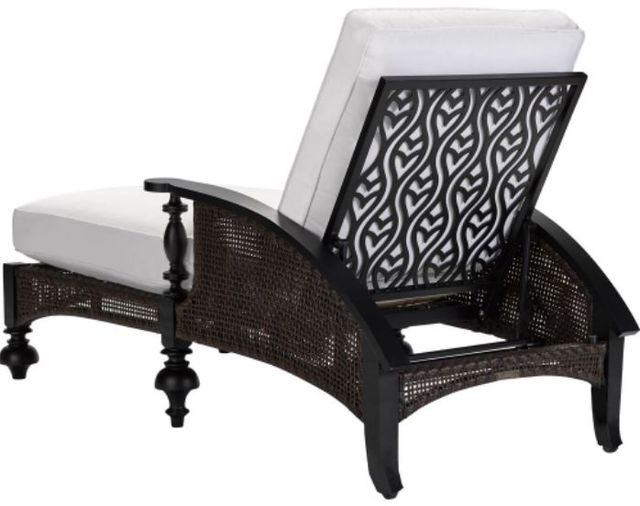 Lane Venture® Hemingway Islands Black Truffle/White Adjustable Chaise-1
