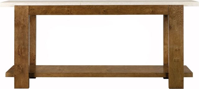 Hooker® Furniture Melange Mulholland Cream Console Table with Golden Brown Base-1